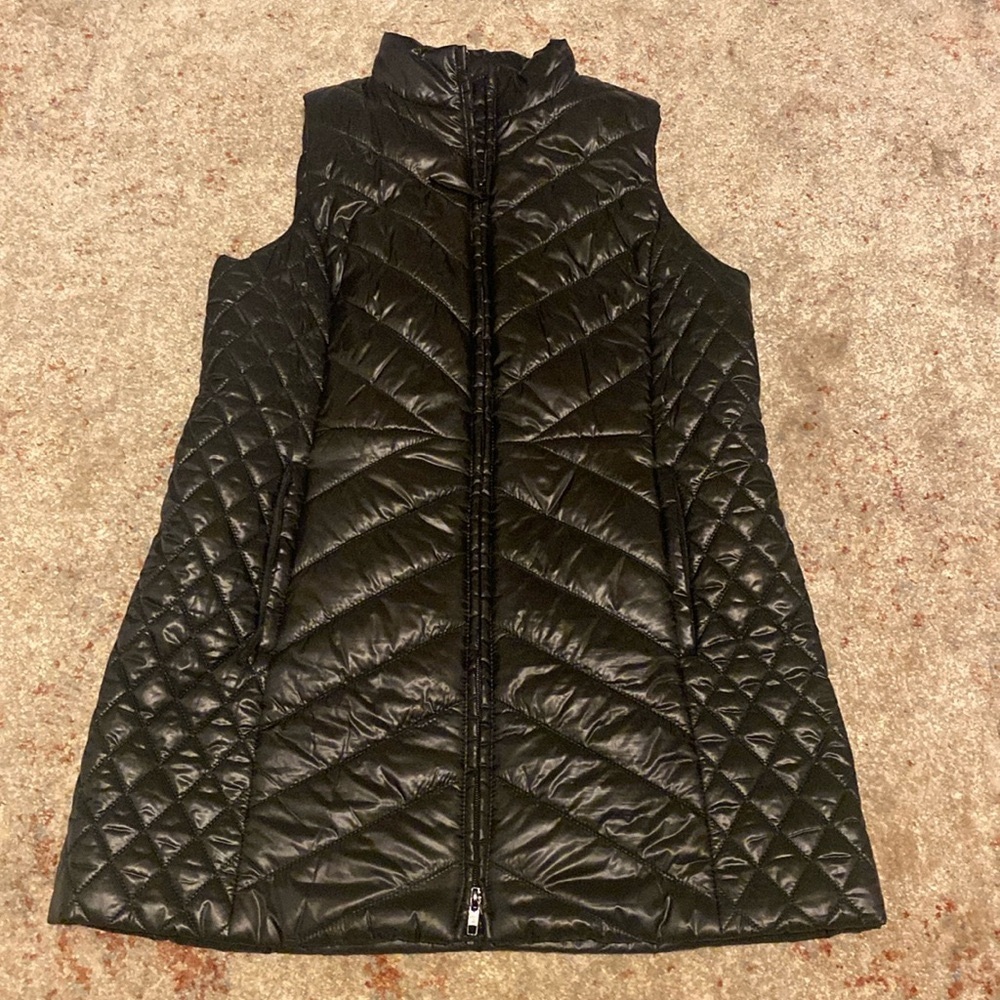 Talbots Petites Quilted Primaloft Puffer Vest Size MP Long NWOT EUC